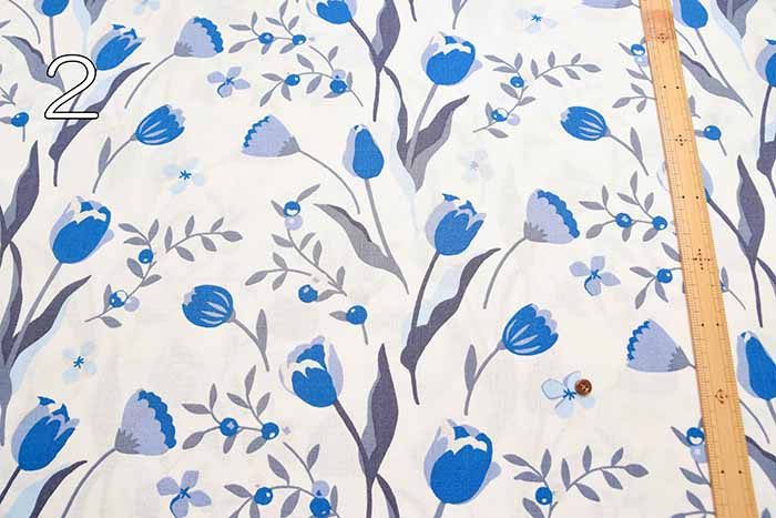 W-Width Cotton Buckingham Printed Fabric - Tulip - Image 3