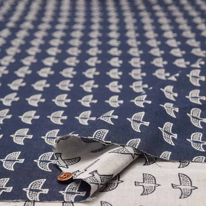 Washed Cotton Double Gauze Jacquard Fabric Cat - Image 6