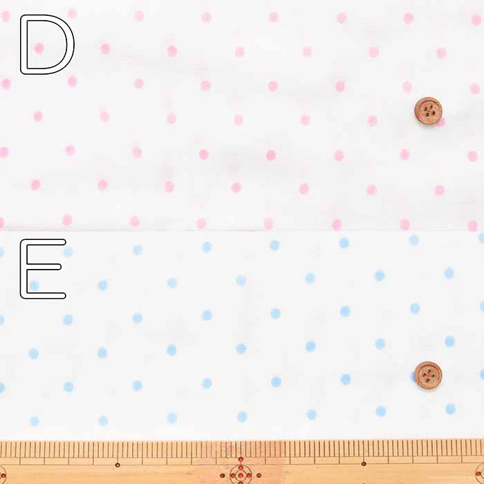 Cotton Double Gauze Printed Fabric - Polka Dots - Image 3