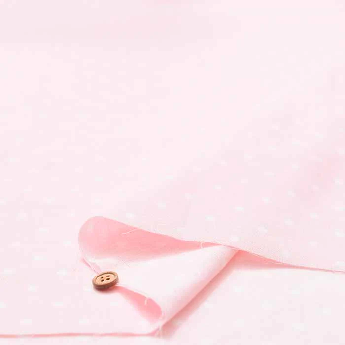 Cotton Double Gauze Printed Fabric - Polka Dots - Image 6