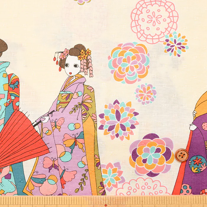 Cotton Dobby Printed Fabric - Maiko - Image 10