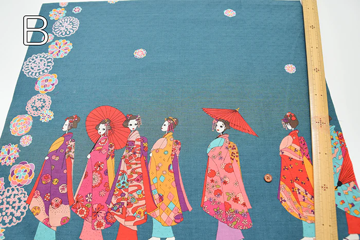 Cotton Dobby Printed Fabric - Maiko - Image 3