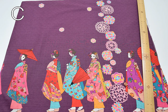 Cotton Dobby Printed Fabric - Maiko - Image 4