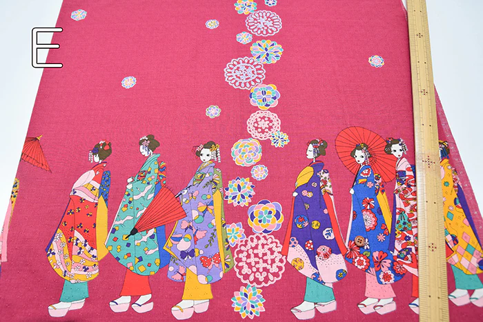 Cotton Dobby Printed Fabric - Maiko - Image 6