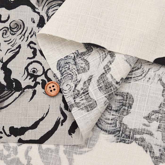 Cotton Dobby Printed Fabric - Lion - Image 7
