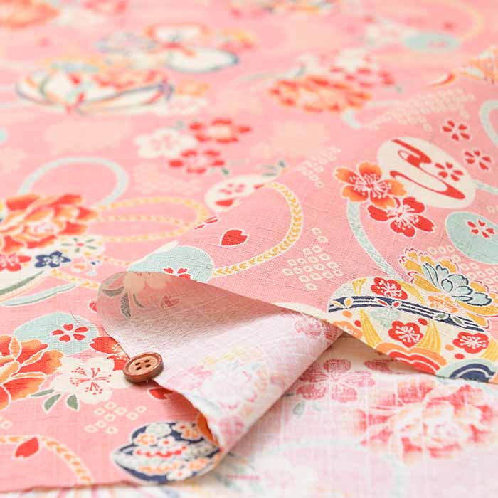 Cotton Dobby Printed Fabric - Japanese Ball - Image 7