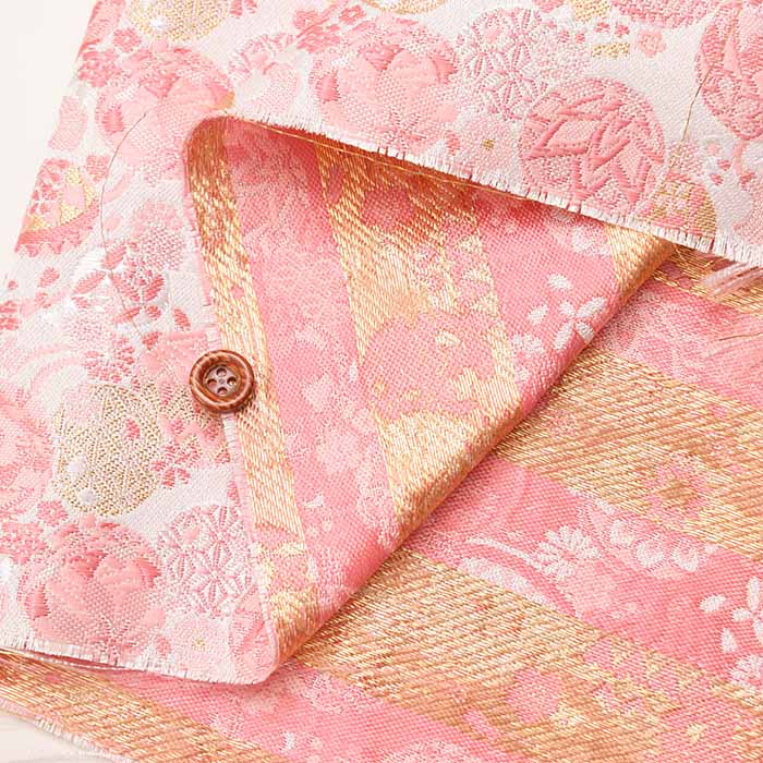 Gold Brocade (Kinran)  Fabric - Temari - Image 4
