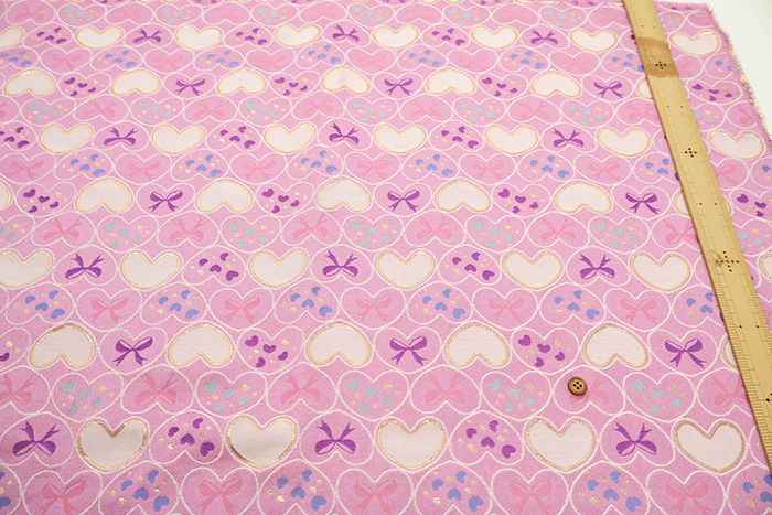 Gold Brocade (Kinran)  - Heart & Ribbon - Image 3