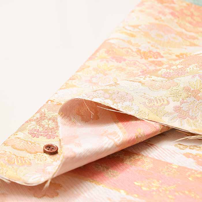Gold Brocade (Kinran)  Fabric - Pine and Diamond - Image 5