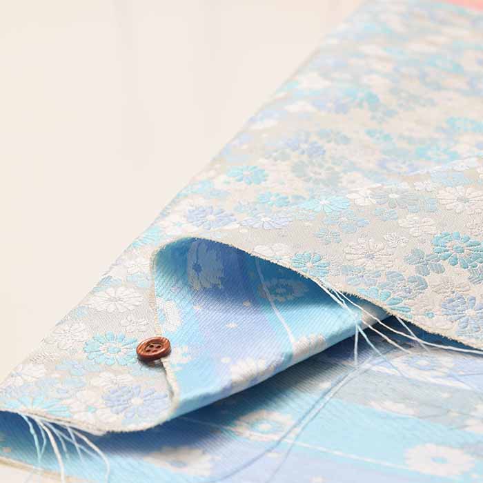 Gold Brocade (Kinran)  Fabric - Chrysanthemum Blossom - Image 5