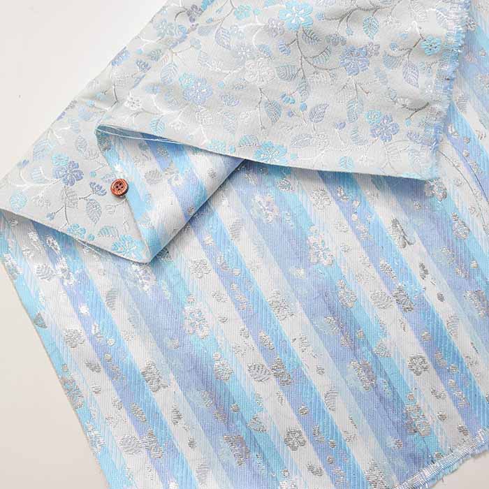 Gold Brocade (Kinran)  Fabric - Garden - Image 4