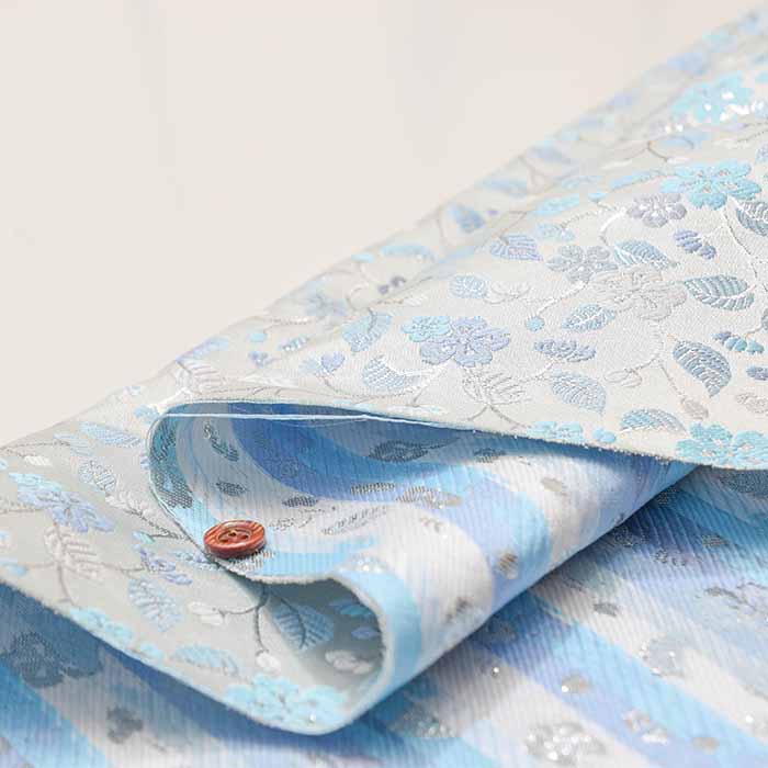 Gold Brocade (Kinran)  Fabric - Garden - Image 6