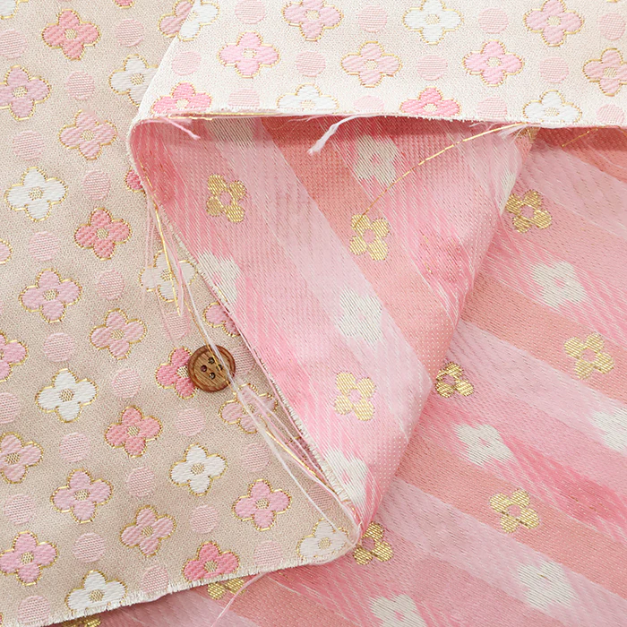 Gold Brocade (Kinran)  - Plum Dot - Image 5