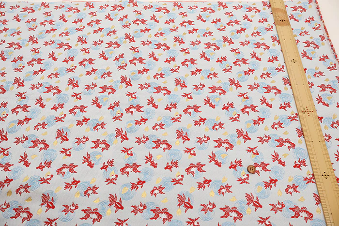 Gold Brocade (Kinran) - Goldfish & Ripples - Image 3