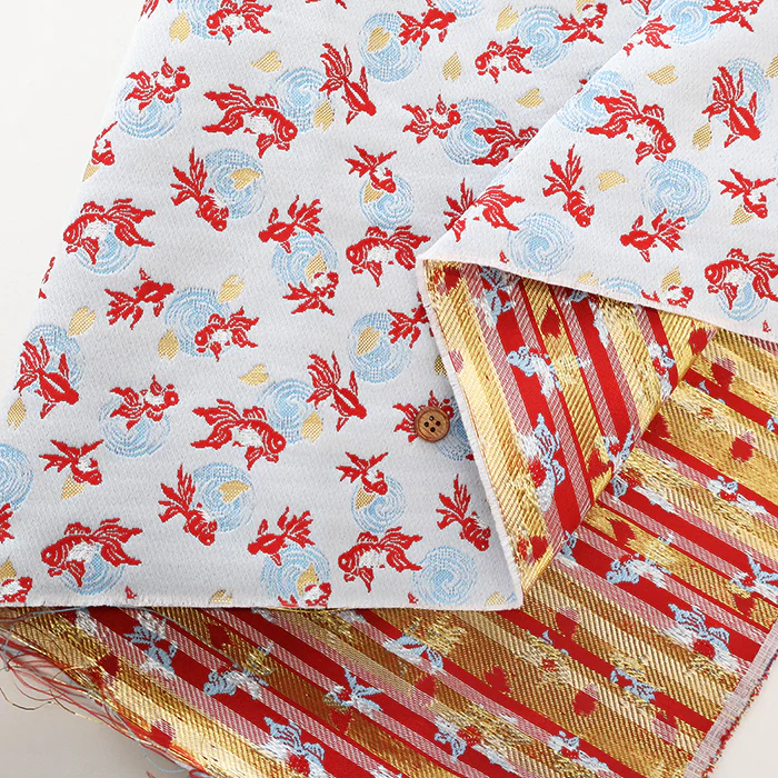Gold Brocade (Kinran) - Goldfish & Ripples - Image 4