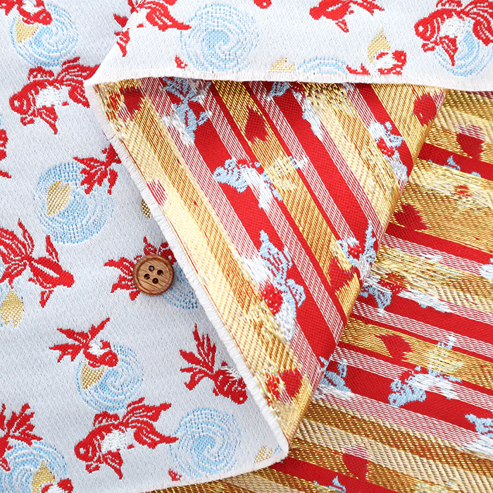 Gold Brocade (Kinran) - Goldfish & Ripples - Image 5