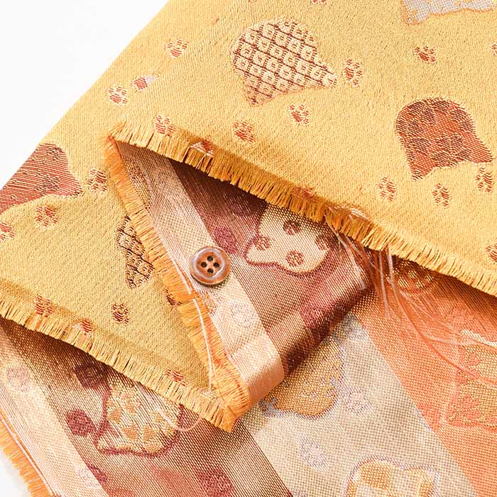 Gold Brocade (Kinran)  Fabric - Cat - Image 4