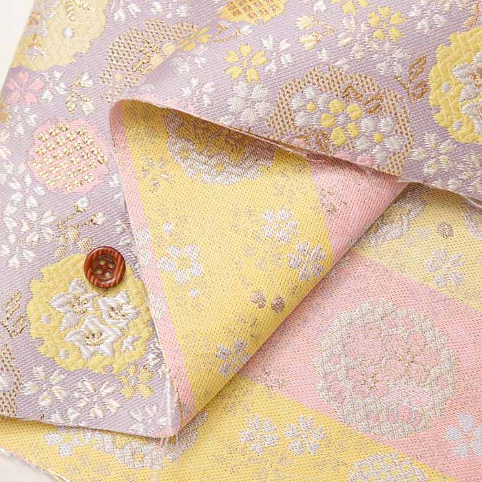 Gold Brocade (Kinran)  Fabric - Sakura Bonbori - Image 3