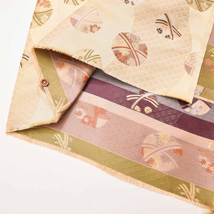 Gold Brocade (Kinran)  Fabric - Temari (Decorative Ball) - Image 3