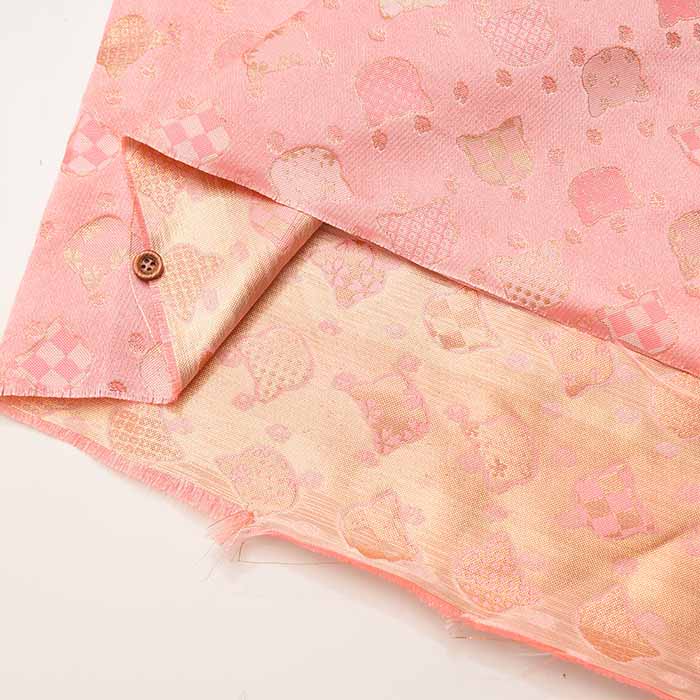 Gold Brocade (Kinran)  Fabric - Cat - Image 3