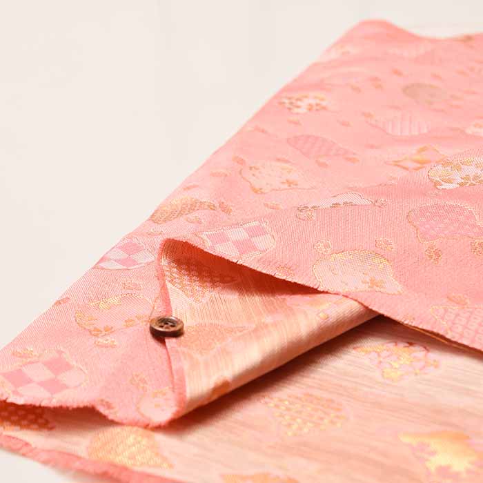 Gold Brocade (Kinran)  Fabric - Cat - Image 5