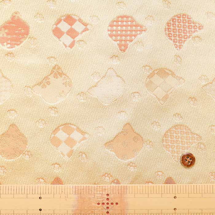 Gold Brocade (Kinran)  Fabric - Cat - Image 3