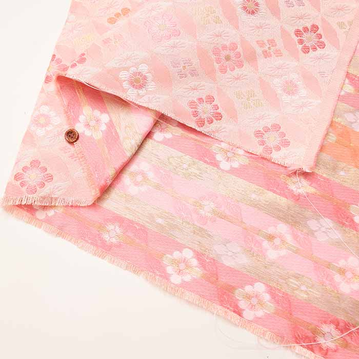 Gold Brocade (Kinran)  Fabric - Cloisonne Flower - Image 5