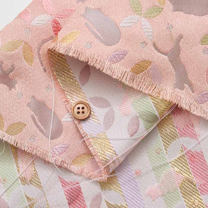 Gold Brocade (Kinran)  Fabric - Cat - Image 4