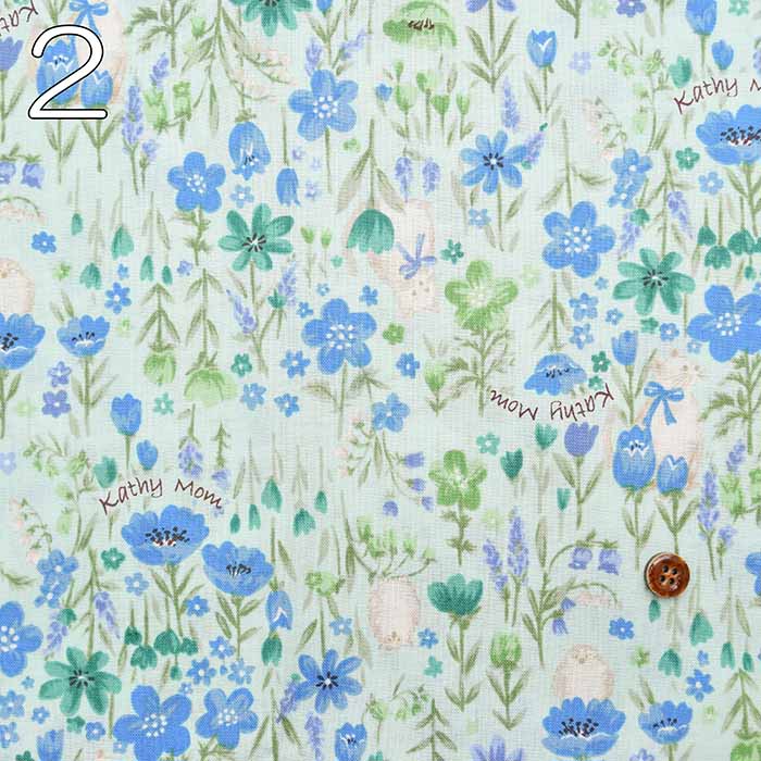 Cotton Shirting Printed Fabric - Petit Voyage Hey Hey - Image 3