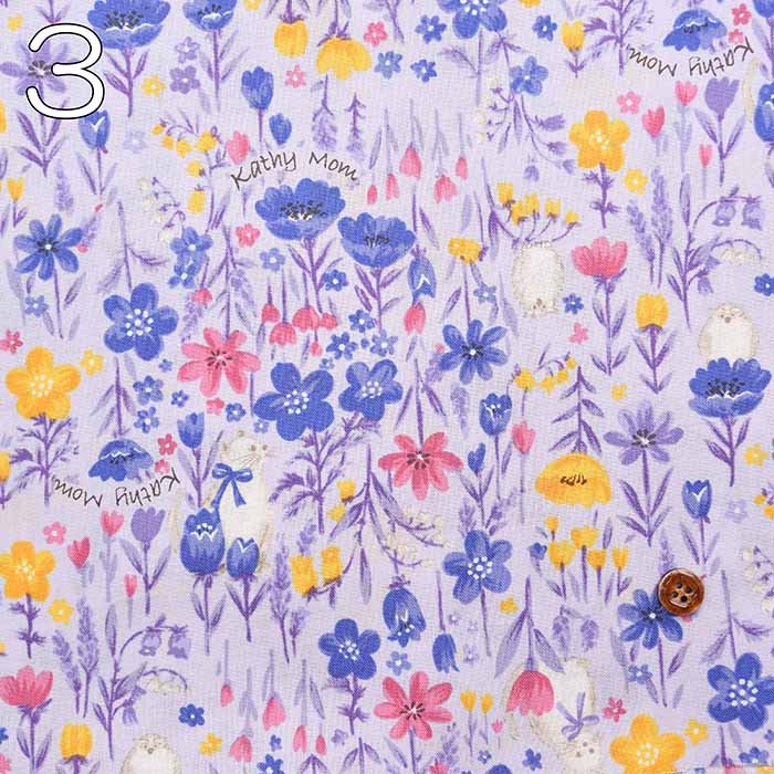 Cotton Shirting Printed Fabric - Petit Voyage Hey Hey - Image 4