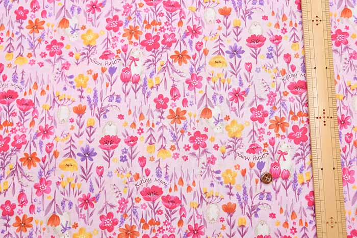 Cotton Shirting Printed Fabric - Petit Voyage Hey Hey - Image 6