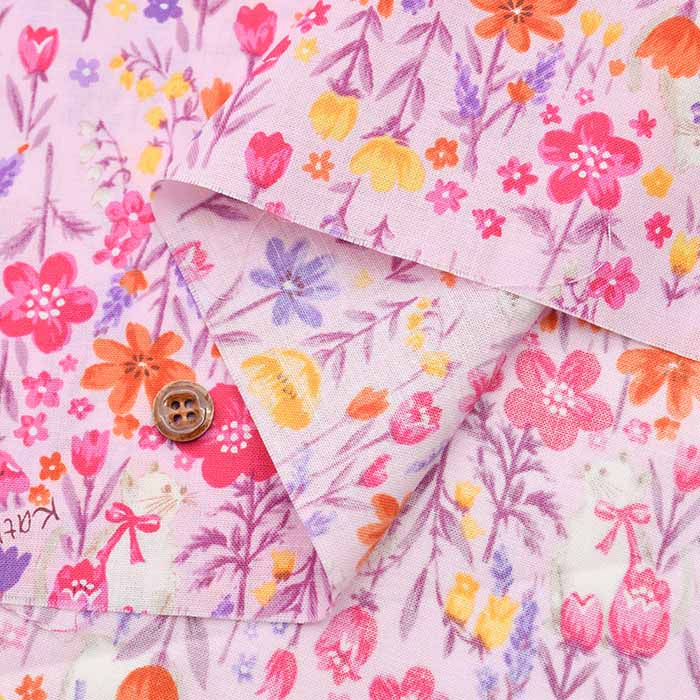 Cotton Shirting Printed Fabric - Petit Voyage Hey Hey - Image 8