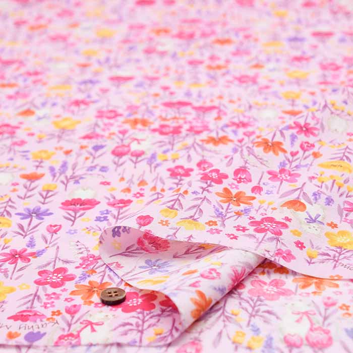 Cotton Shirting Printed Fabric - Petit Voyage Hey Hey - Image 9