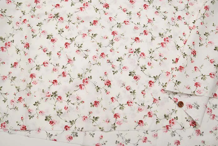 Cotton Sharting Printed Fabric - Flower - Image 3