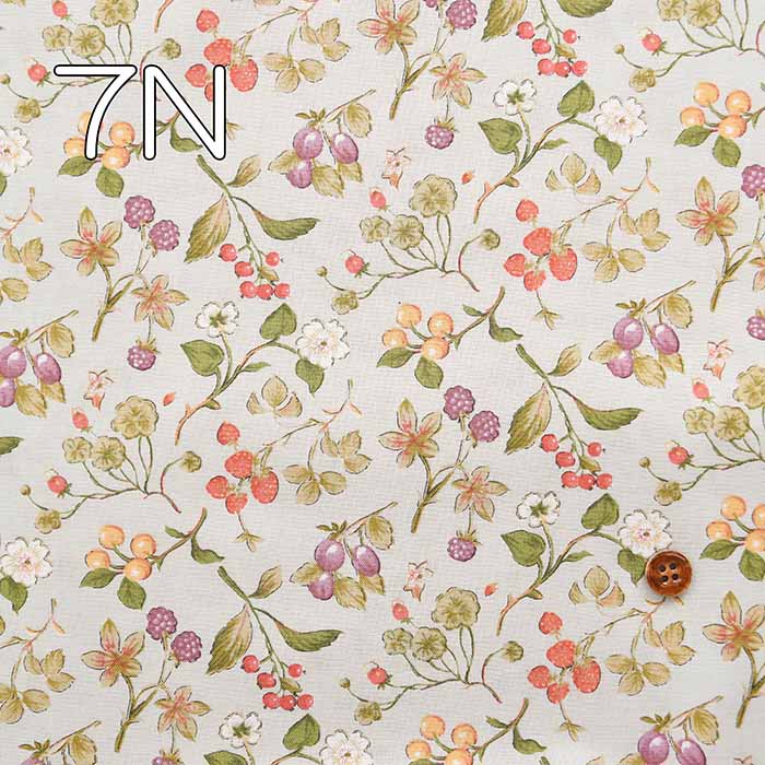 Cotton Sharting Printed Fabric - Mixed Berry - Image 4