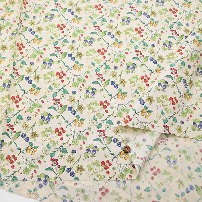 Cotton Sharting Printed Fabric - Mixed Berry - Image 6