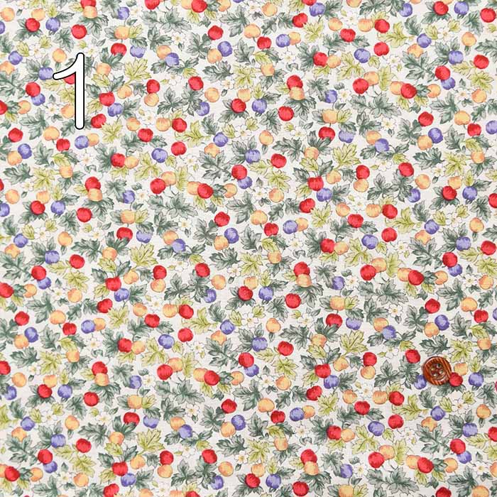 Cotton Sharting Printed Fabric - fruit - Image 3