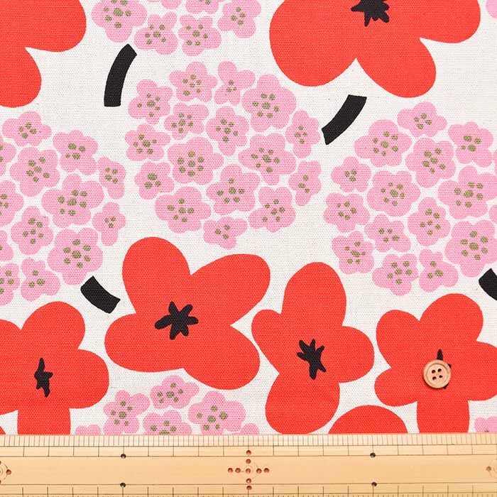 C/L Canvas Printed Fabric - Bouquet - Image 6