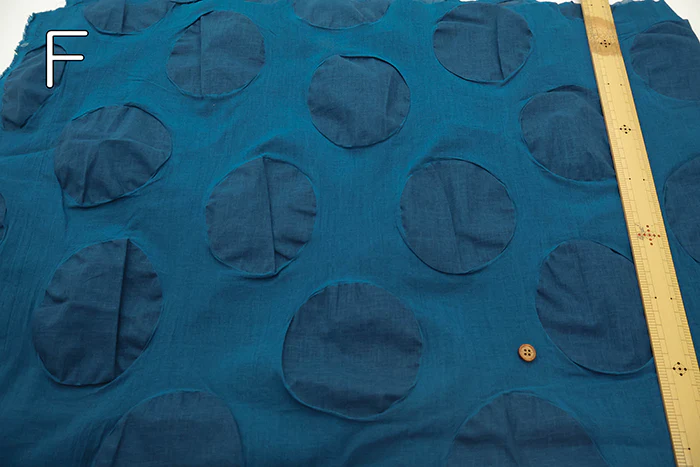 Cotton Nobility Ripple Fabric - Dot pattern - Image 5