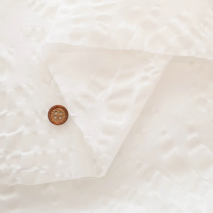 Cotton Nobility Ripple Fabric - Leaf pattern - Image 10