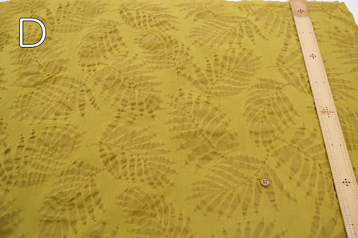 Cotton Nobility Ripple Fabric - Leaf pattern - Image 3
