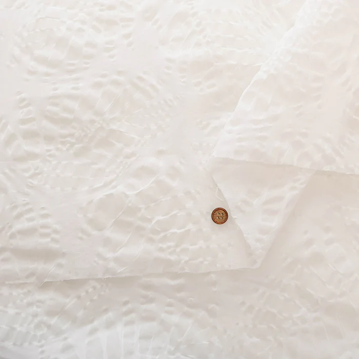 Cotton Nobility Ripple Fabric - Leaf pattern - Image 9