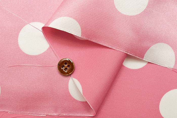 Polyester Satin Printed Fabric - Polka Dots - Image 4