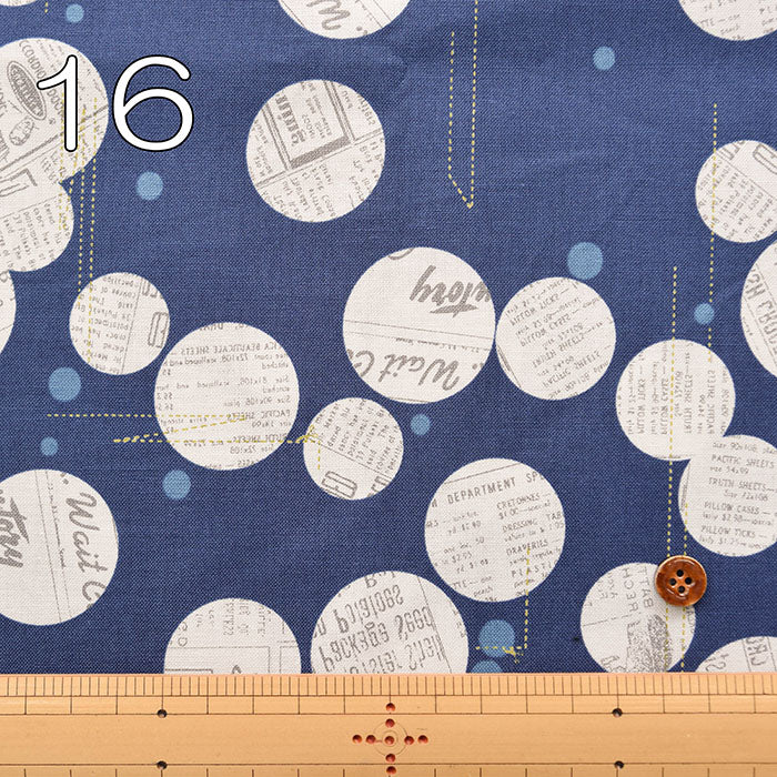 Cotton muslin Printed Fabric - moda BLUISH Pattern 2 - Image 3