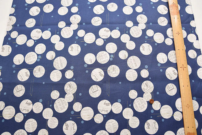 Cotton muslin Printed Fabric - moda BLUISH Pattern 2 - Image 7