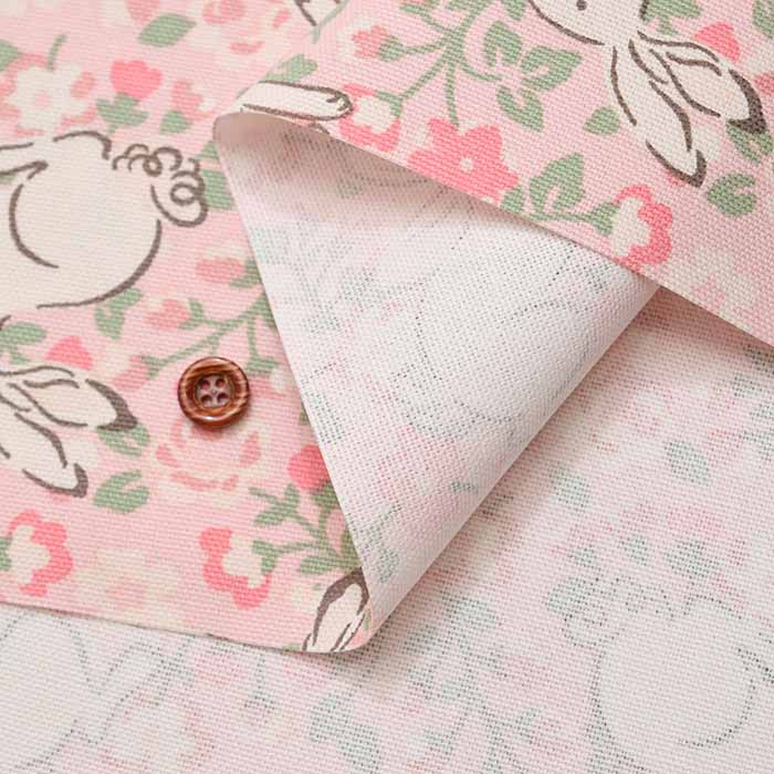【Official UK Import – Cath Kidston】Cotton Light Canvas Fabric ＜Jumping Bunnies Brush＞ - Image 4
