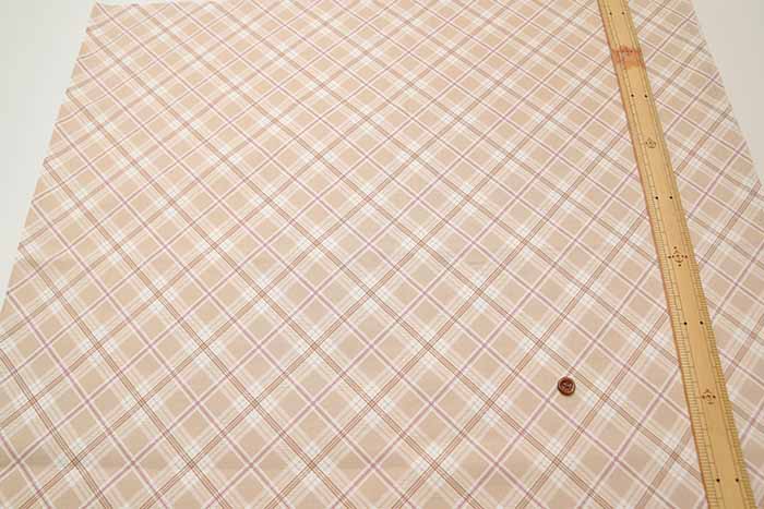 Cotton Oxford Printed Fabric - Bias Check - Image 7