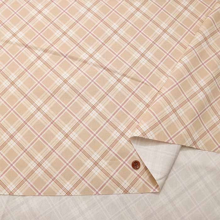 Cotton Oxford Printed Fabric - Bias Check - Image 8