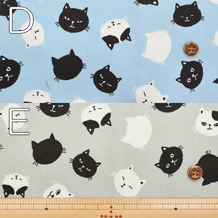 Cotton Oxford Printed Fabric - Cat Face - Image 3