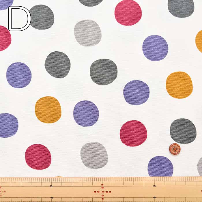 Water-Repellent Cotton Oxford Fabric - uni_9 Rough Dot - Image 5
